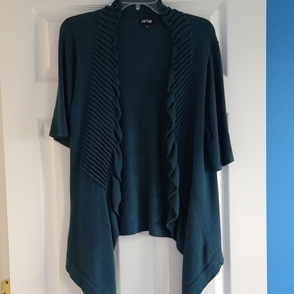 Deep Teal green duster Apt. 9 size small